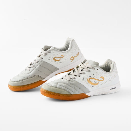 Senda Ushuaia Pro 2.0 White/Gold Futsal Shoes