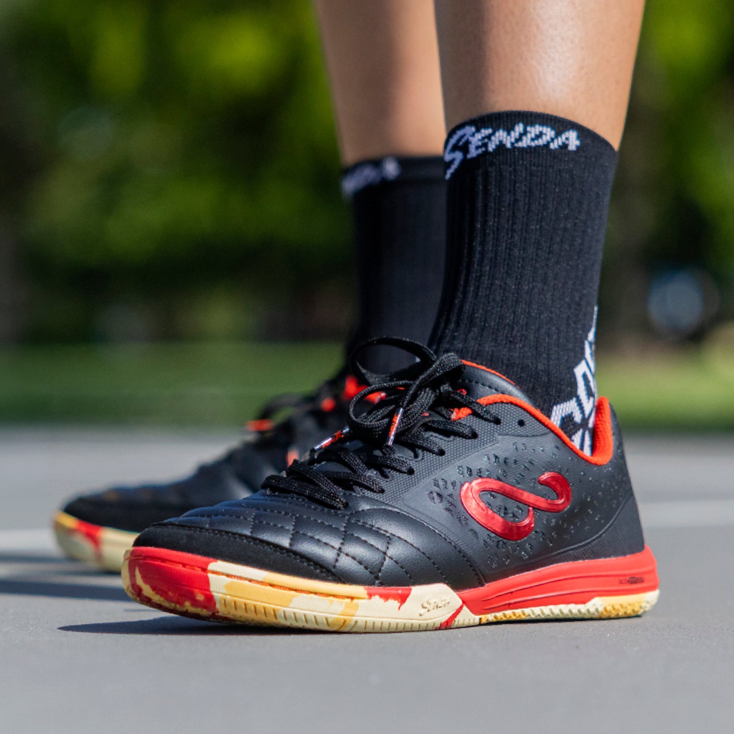 Senda Ushuaia Pro 2.0 Black/Orange Camo SPECIAL EDITION Futsal Shoes