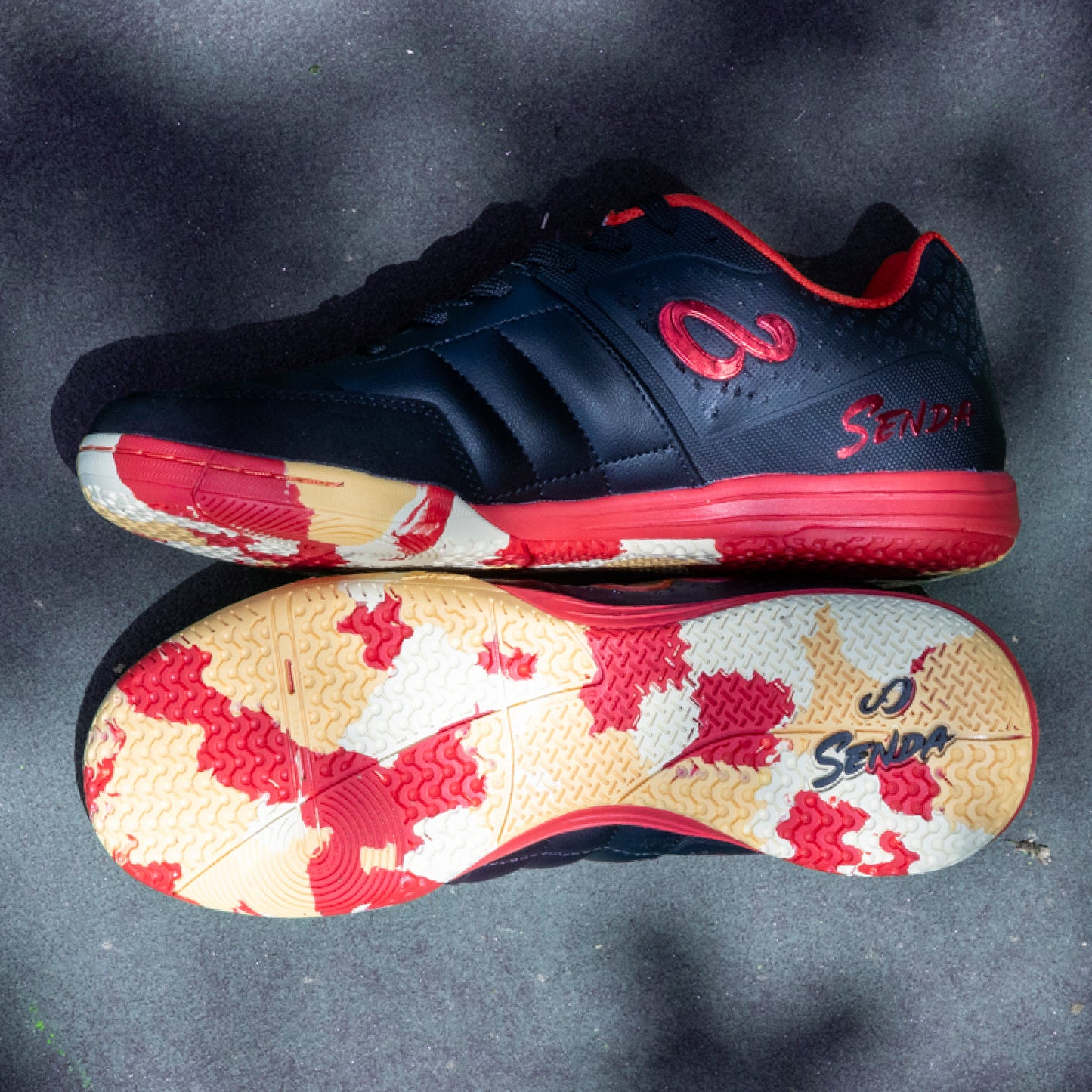 Senda Ushuaia Pro 2.0 Black/Orange Camo SPECIAL EDITION Futsal Shoes