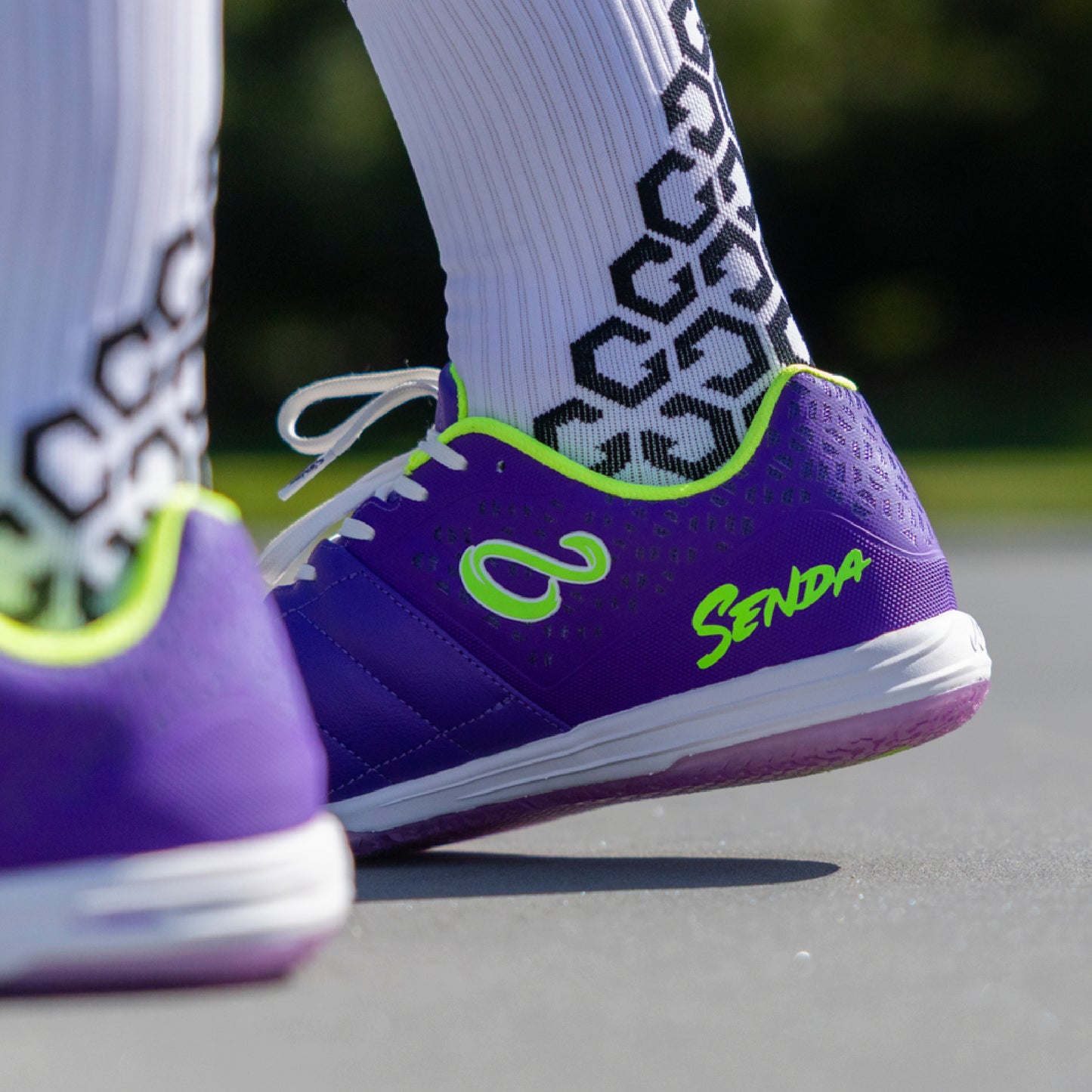 Senda Ushuaia Pro 2.0 Purple/Electric Green SPECIAL EDITION Futsal Shoes