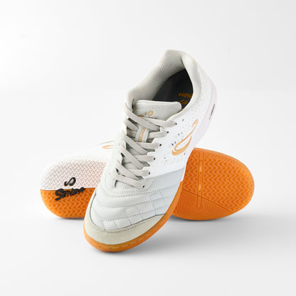 Senda Ushuaia Pro 2.0 White/Gold Futsal Shoes
