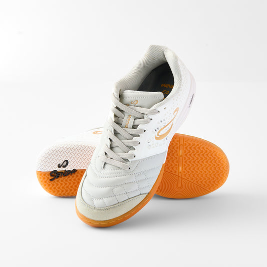 Senda Ushuaia Pro 2.0 White/Gold Futsal Shoes