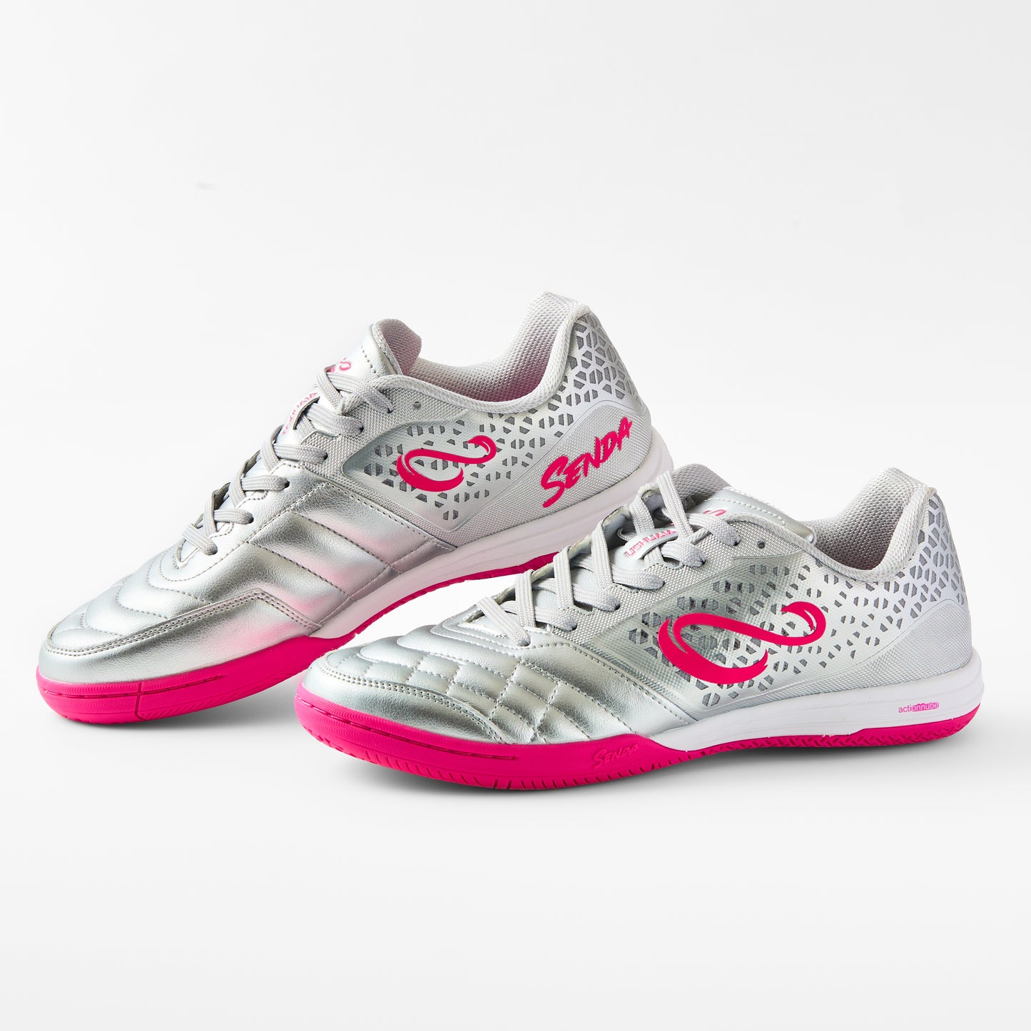 Senda Ushuaia Pro 2.0 Silver/Fuchsia SPECIAL EDITION Futsal Shoes