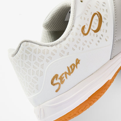 Senda Ushuaia Pro 2.0 White/Gold Futsal Shoes